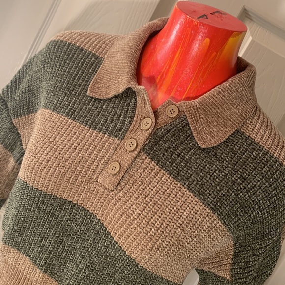 NIKKA K Freddy Tan and Green Crop Top - Picture 9 of 13